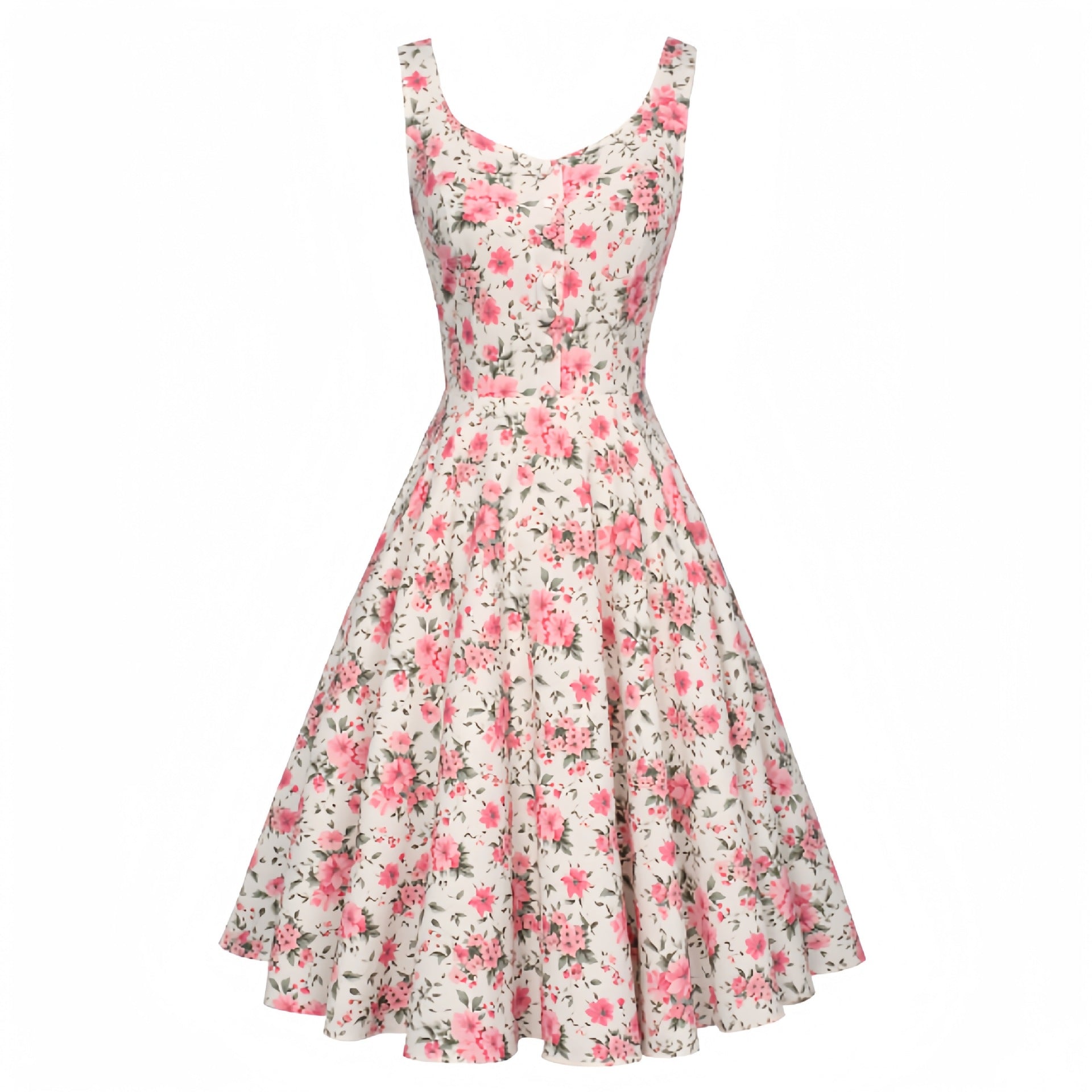 Retro Cocktail Party Ball Gown Sleeveless Homecoming Dress