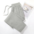 Summer Thin Sweatpants Women's White Pants Straight-Leg Pants