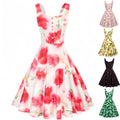Retro Cocktail Party Ball Gown Sleeveless Homecoming Dress
