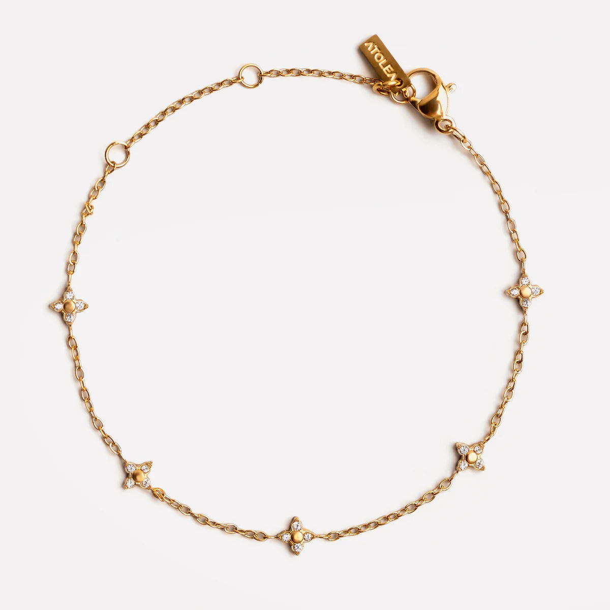 By Rouge Velvor - Four-Leaf Clover Bracelet Charm - Timeless Lucky Accessory