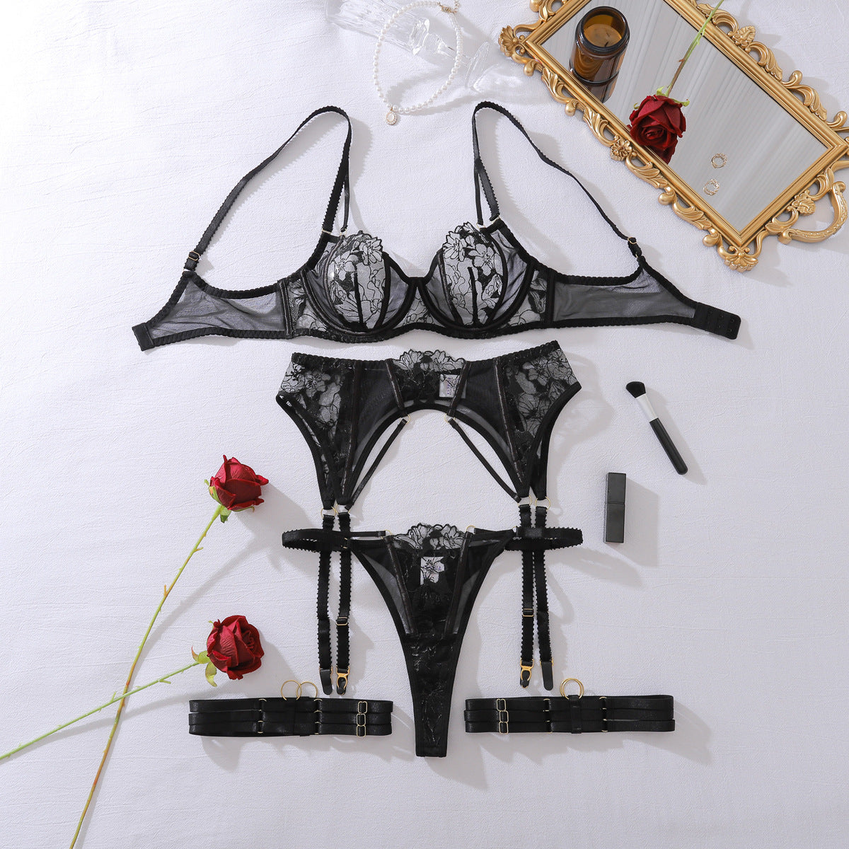 Slim-Fit Underwear Split Female Lace