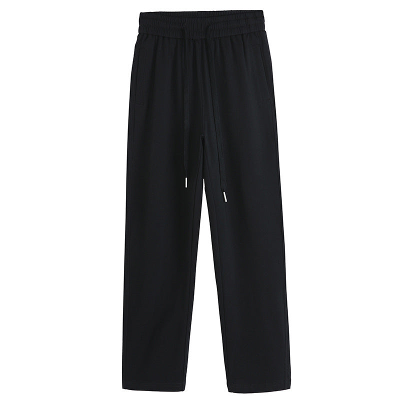 Summer Thin Sweatpants Women's White Pants Straight-Leg Pants