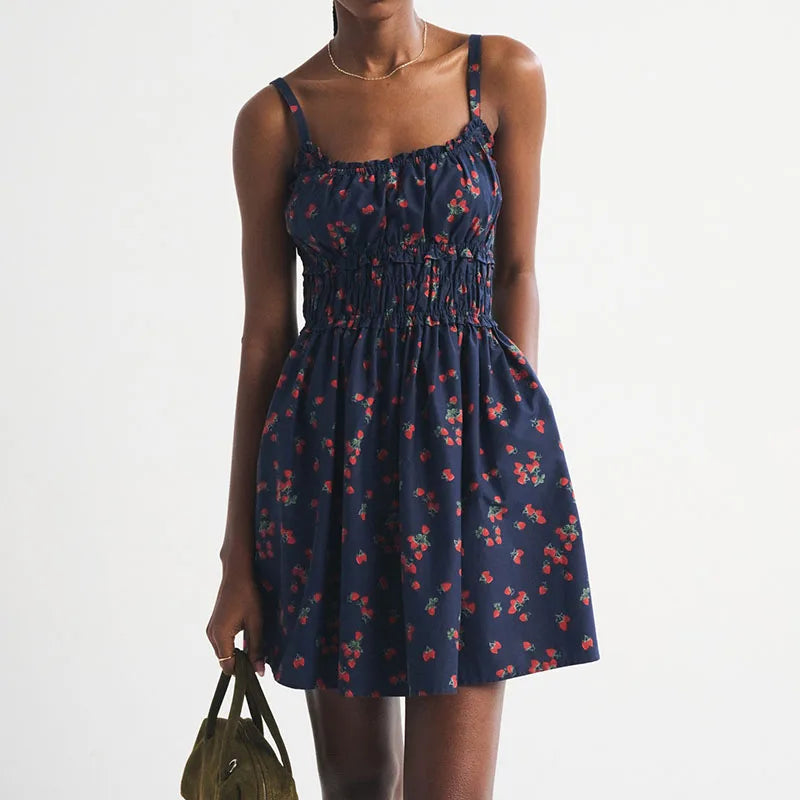 Floral Print Off Shoulder Mini Dress Size 8