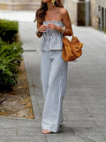 Sleeveless High Waist 2 Piece Suit