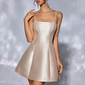 Backless Tie-Up Mini Dress