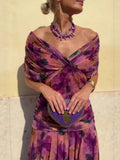 Short Sleeve Swing Long Dress Size 10