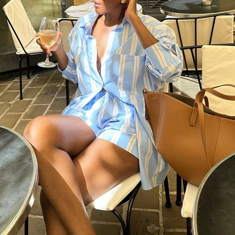 Striped Print 2Pc Sets