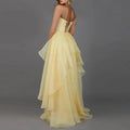 Strapless High Slit Prom Evening Dress Elegant