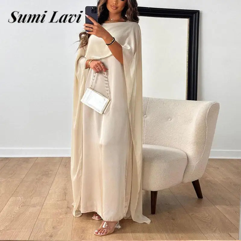 Big Hem Long Chiffon Dress