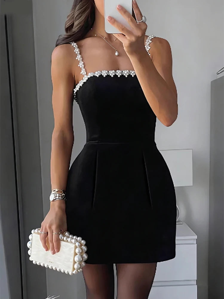Beaded Decoration Summer Dress