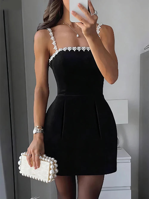 Beaded Decoration Summer Dress