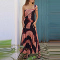 Strapless Pattern Print Summer Dress