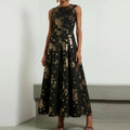 Sleeveless O-neck A-Line Gown Dress Size 8