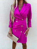 Blazer Beach Dress with V Neck
