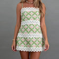 Sleeveless Print Summer Gown Dress Size 8