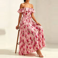 Ruffled Edge Draped Long Dress Size 10