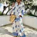 Elegant High Waist Wide Pant Suit