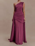 Casual Sleeveless Pleat Wedding Party Dress