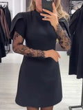Lace Patchwork A-Line Dress