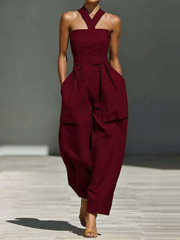 Casual Sleeveless Backless Romper