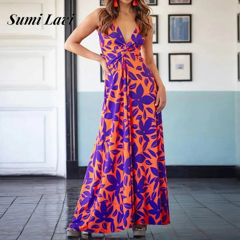 Bohemian High Waist Beach Dress