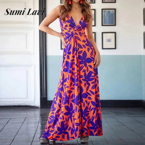 Bohemian High Waist Beach Dress