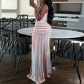 Elegant Off Shoulder Knit Party Dress Casual Sleeveless Drap