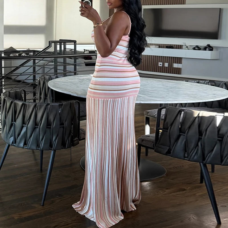 Elegant Off Shoulder Knit Party Dress Casual Sleeveless Drap