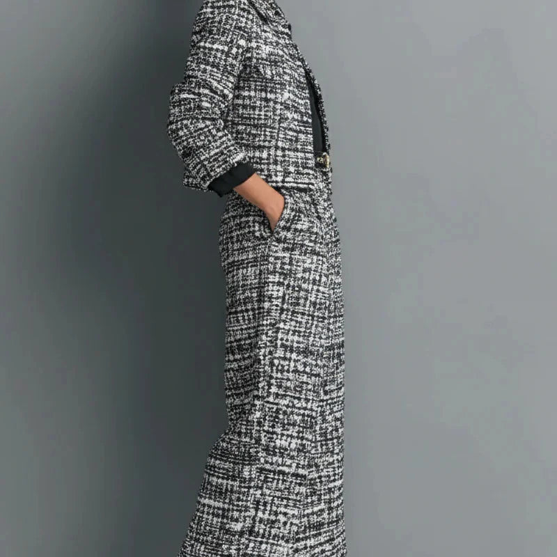 Blazer Coat & Wide Leg Pant Suit Size Women's Fashion