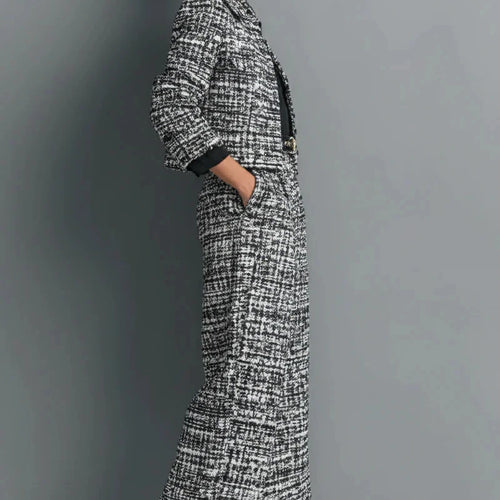 Blazer Coat & Wide Leg Pant Suit Size Women's Fashion