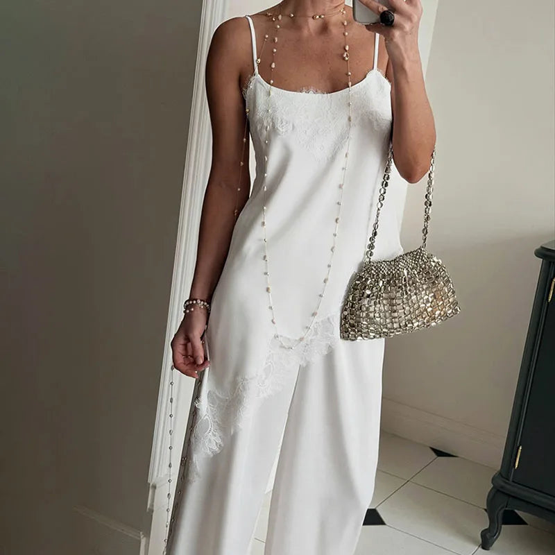 Elegant Off Shoulder 2Pc Top & Lantern Pant Set