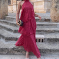 Bohemian Ruffle Layered Dress