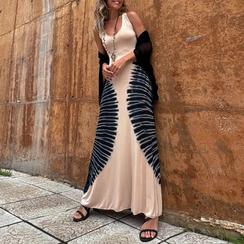 Elegant U-neck Sleeveless Bandage Dress
