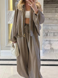 Fashion Elastic Waist Pants Sport Suit Women's Outfit
