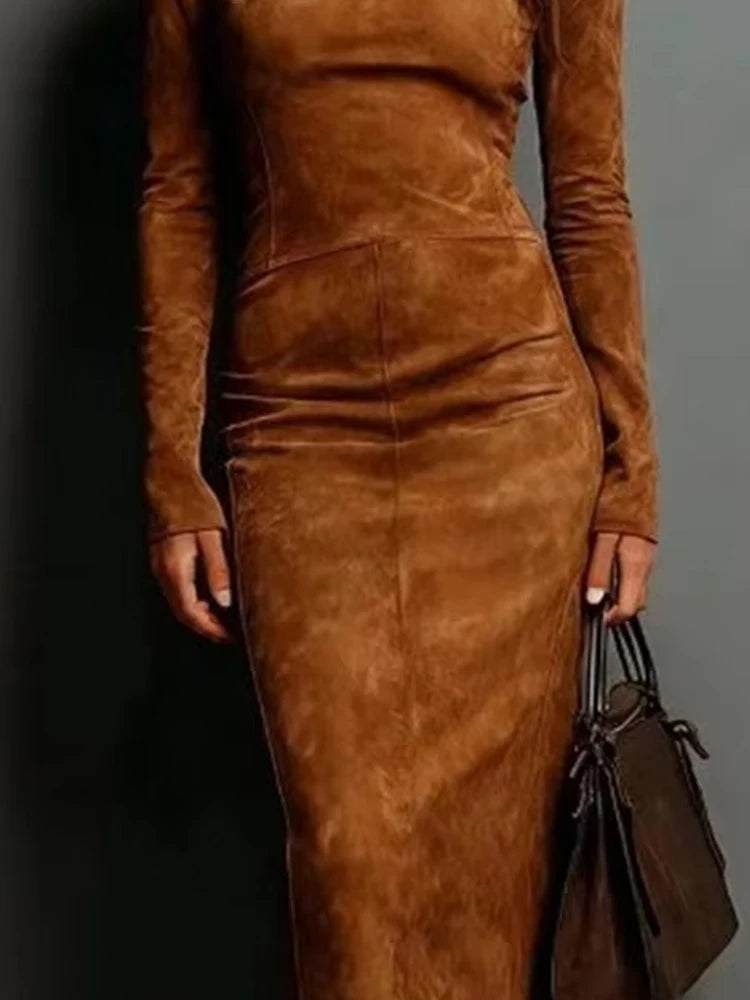 Autumn Fashion Turtleneck Dress Size Women's Elegant