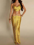 Draped Beach Long Dress
