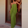 Sleeveless Solid Color Cocktail Dress