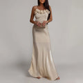 Elegant Off Shoulder Backless Long Dress