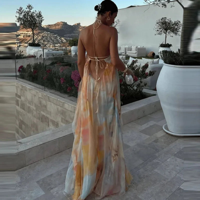 Fashion Pattern Print Loose Bohemian Dress