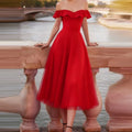 Elegant Summer Off Shoulder Ruffle Dress