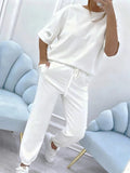Casual Solid 2 Piece Suit