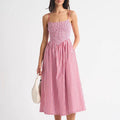 Oblique Shoulder Sleeveless Long Dress