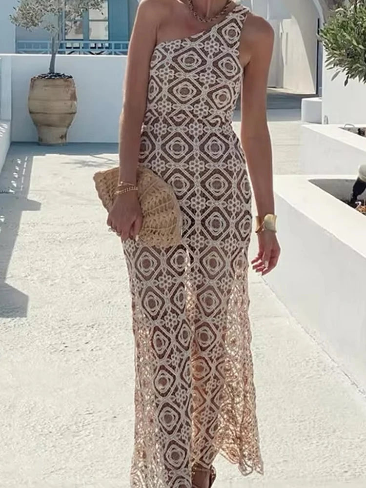 Jacquard Knit Party Dress