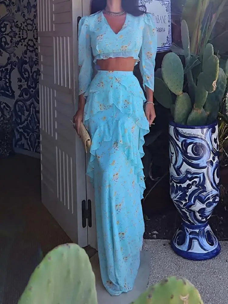 Casual Cardigan & Wide Leg Pant Suit