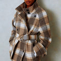 Elegant Lapel Collar Pocket Loose Outercoat