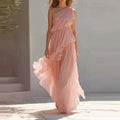Draped Formal Dress with Ruffles