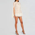 Tassel Patchwork Slim Fit Party Dress