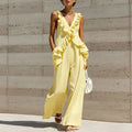 Wide Leg Pant Casual Romper