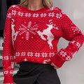 Women's Elegant O-neck Long Sleeve Pullovers
