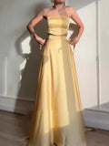 Strapless Solid Color Outfits